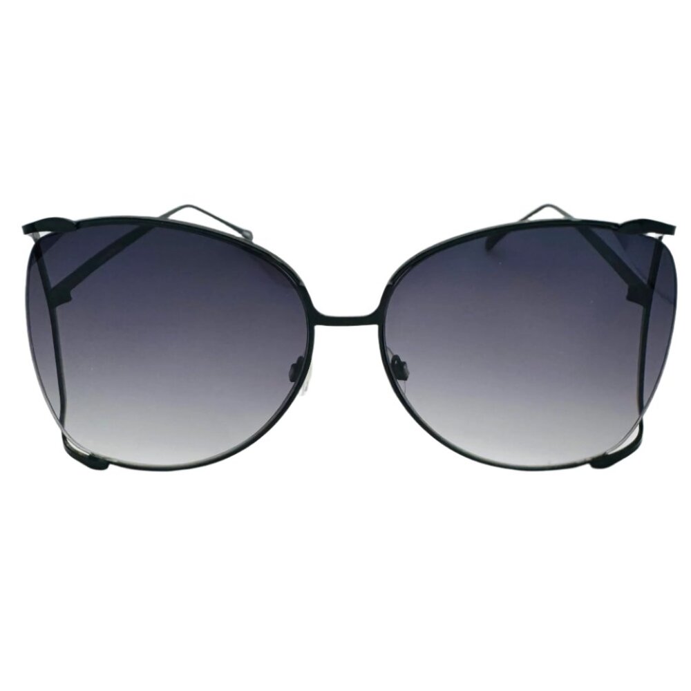6043 | Black Large Butterfly Style Sunglasses